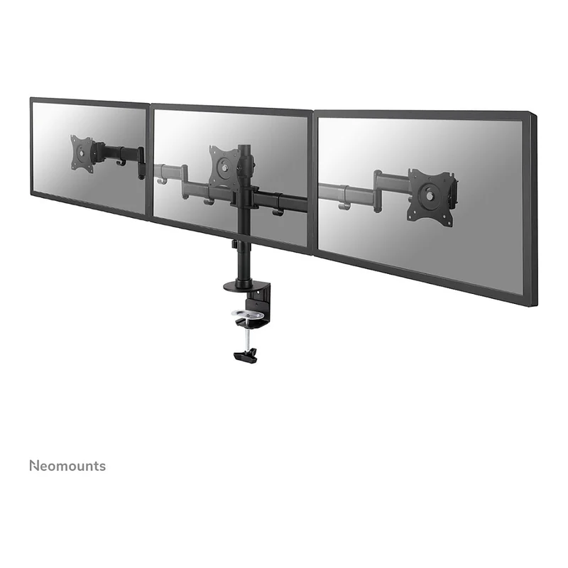 NEOMOUNTS SELECT Flat Screen Desk mount 10-27Zoll clamp/grommet 3 screens 24kg Black