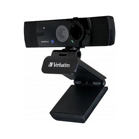 Verbatim Autofokus-Webcam Ultra HD 4K mit Dual-Mikrofon