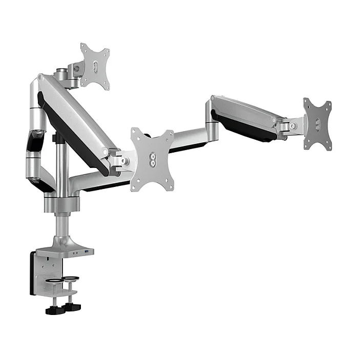 ICY BOX IB-MS505-TI Monitorständer mit Tischhalterung für drei Monitore bis zu 32" (81 cm)