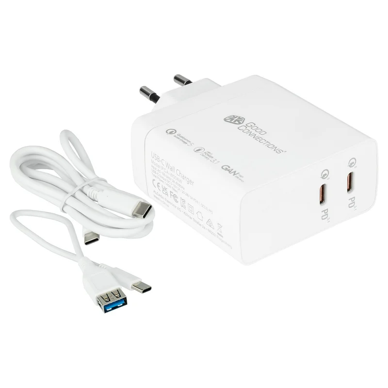 Good Connections USB-Schnellladegerät 140W mit GaN, 2-Port