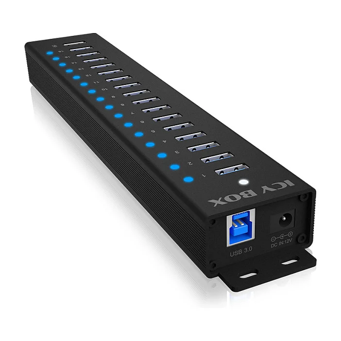 ICY BOX IB-HUB1717-U3 16+1 port USB Hub