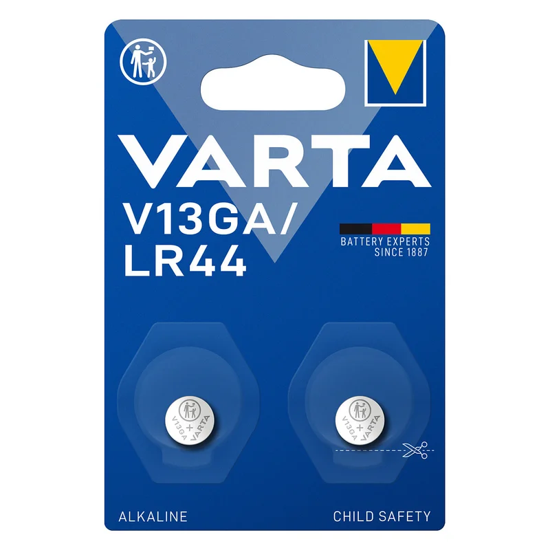 Batterie Knopfzelle V13GA (LR44) 1.55V *Varta* 2-Pack