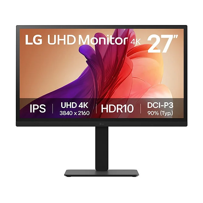68,4cm/27" (3840x2160) LG 27BA45U-B 16:9 4K UHD IPS 5ms 60Hz HDR10 2xHDMI DP Pivot Black