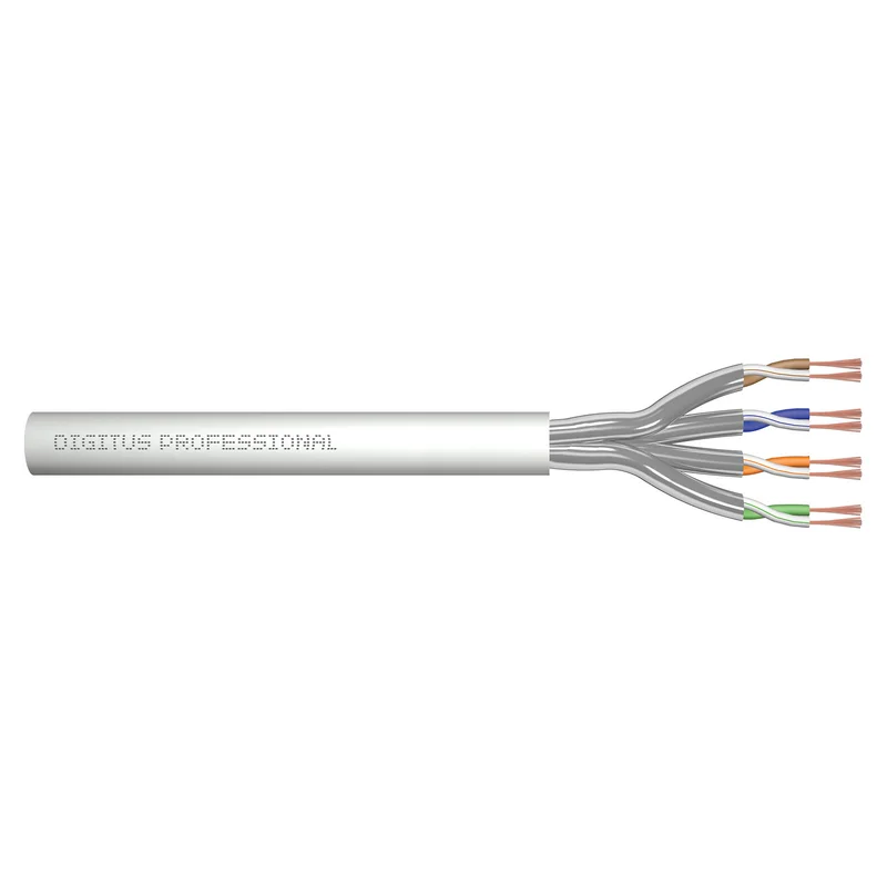 DIGITUS CAT 6A U/FTP Twisted Pair Roh-Patchkabel, 100m,grau