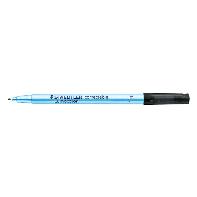 STAEDTLER Folienstift Lumocolor correct F schwarz 10 Stück