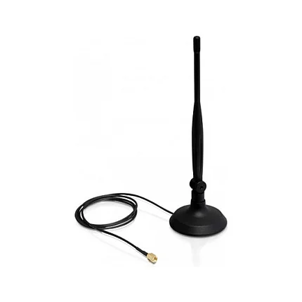 WLAN 802.11 b/g/n Antenne RP-SMA 4 dBi omnidirektional Gelenk ULA100 1 m mit magnetischem Standfuß
