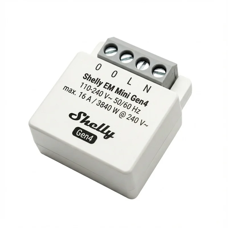 Shelly Relais "EM Mini Gen4" max 8A 1 Kanal WLAN Matter Zigbee Bluetooth