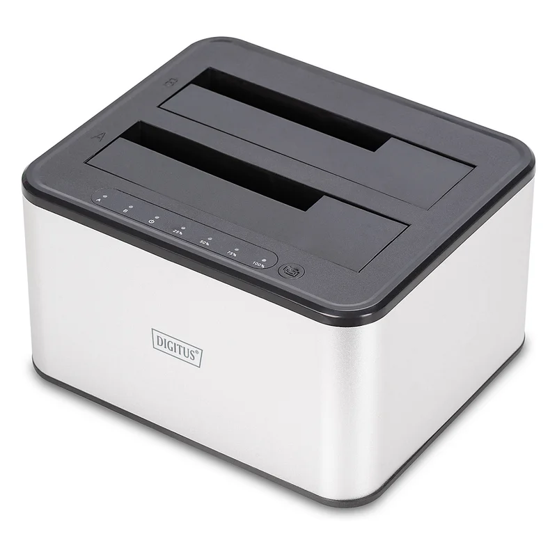 DIGITUS Docking USB ->2x 2,5"/3,5" SATA HHD, SSD silber