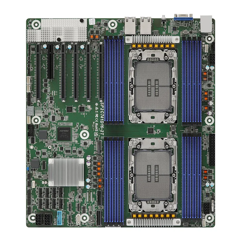 ASRock Mainboard SP2C741D16-2T EEB Dual Sockel 4677