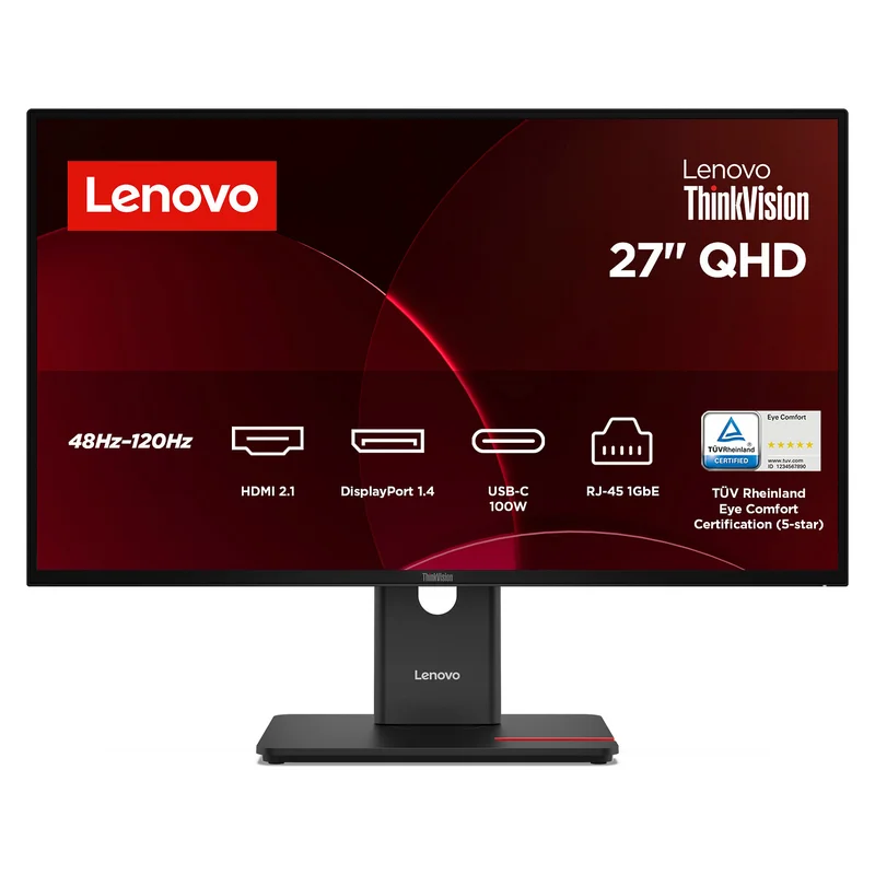 Lenovo ThinkVision T27QD-40 (27")2K QHD HDMI/DP/USB-C/DOC