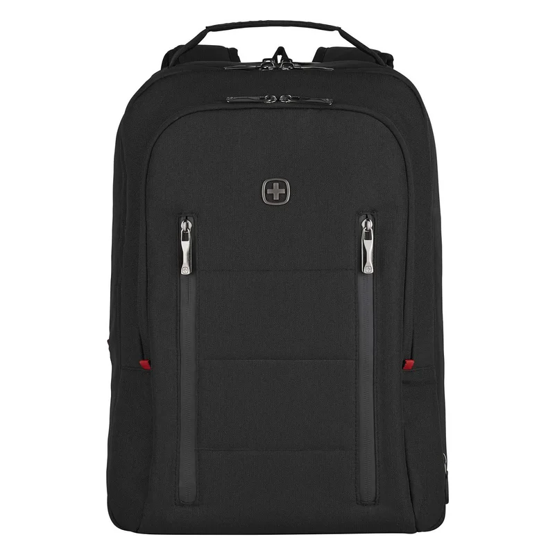 WENGER City Traveler Carry-On 40,64cm 16Zoll Laptop Backpack w/ 12inch Tablet Pocket Black
