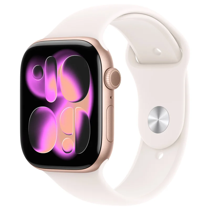Apple Watch S11 Aluminium Cellular 46mm Rosegold (Sportarmband blassrosa) M/L
