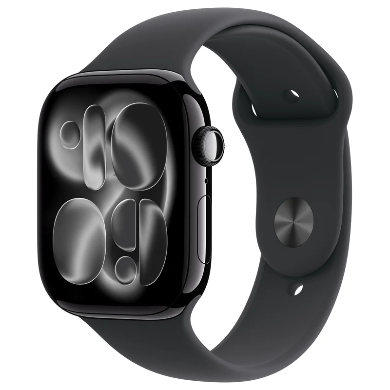 Apple Watch S11 Aluminium Cellular 46mm Diamantschwarz (Sportarmband schwarz) M/L