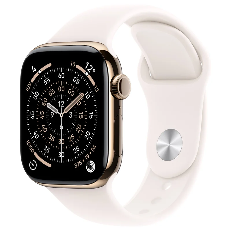 Apple Watch S11 Titan Gold Cellular 46mm (Sportarmband blassrosa) M/L