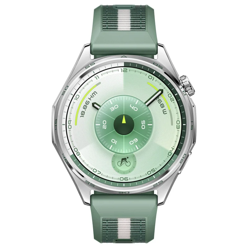 Huawei WATCH GT6 46mm (Atum-B19W), Green Woven Strap