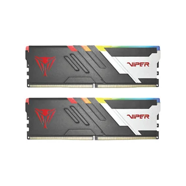 Patriot DIMM 32 GB 6000 (2x 16 GB) Dual-Kit (schwarz/wei, PVVR532G600C36K, Viper Venom RGB, INTEL XMP)