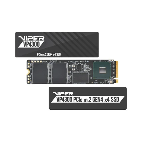 M.2 Patriot Viper VP4300 2 TB (schwarz, PCIe 4.0 x4, NVMe 1.4, 2280)