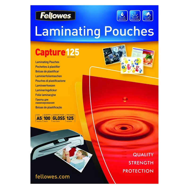 Fellowes Laminierfolie Capture A5 125Mikron glänzend 100P