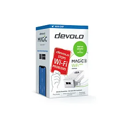 devolo Magic 2 WiFi next Powerline Adapter Powerline bis zu 2.400 Mbit/s, WiFi 5 bis zu 1.167 Mbit/s, 2x Gigabit LAN
