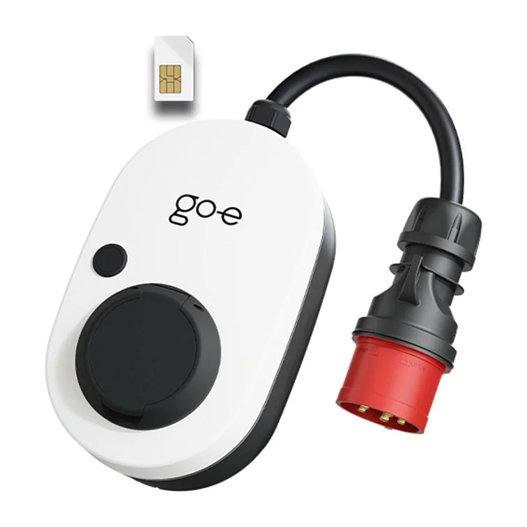go-e Charger Gemini flex 2.0, 22 kW (32A 3-phasig) (wei/schwarz, mobile Ladestation, 4G/LTE)