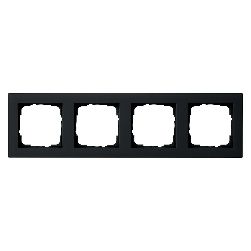 GIRA 021409 Abdeckrahmen 4f Gira E2 Schwarz