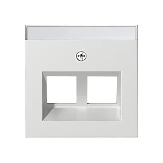 GIRA 264003 Abdeckung BSF Modular Jack 30° 2fach System 55 Reinweiß