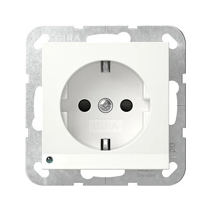 GIRA 417003 SCHUKO LED-Leuchte + SH System 55 Reinweiß