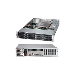 2HE Supermicro Gehäuse SuperChassis 2U CSE-826BAC12-R1K23LPB