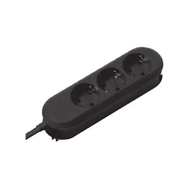 BACHMANN SMART 3xCEE7/3 schwarz 3x Schutzkontakt