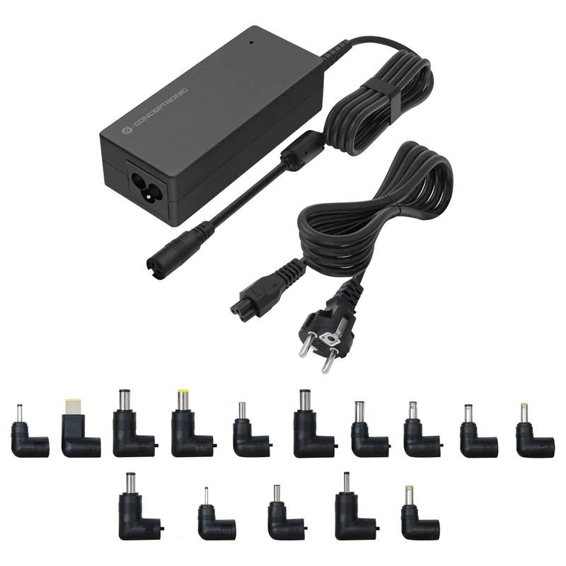 CONCEPTRONIC Univ. Notebook Netzteil inkl.15 Aufsätze 90W
