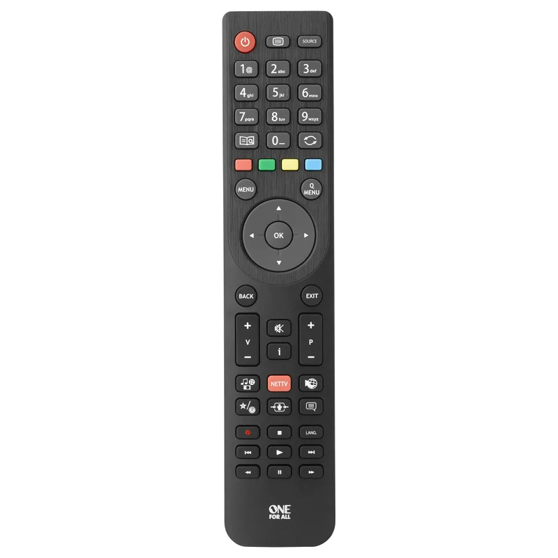 One for all Telefunken TV Ersatzfernbedienung (schwarz)