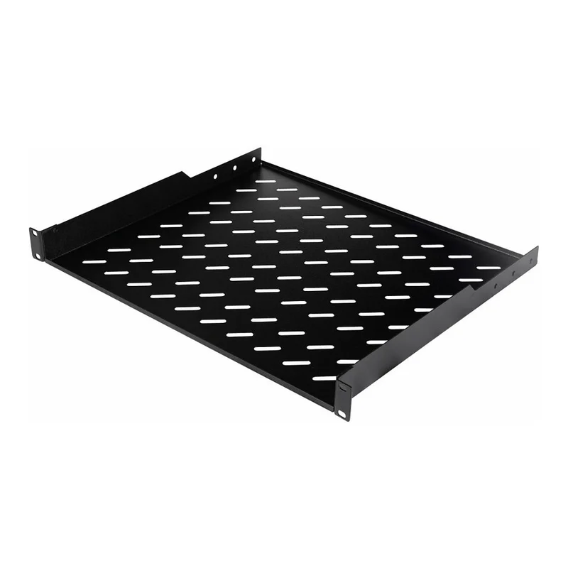 19" Fachboden fest für Serverschränke 60cm 1U schwarz