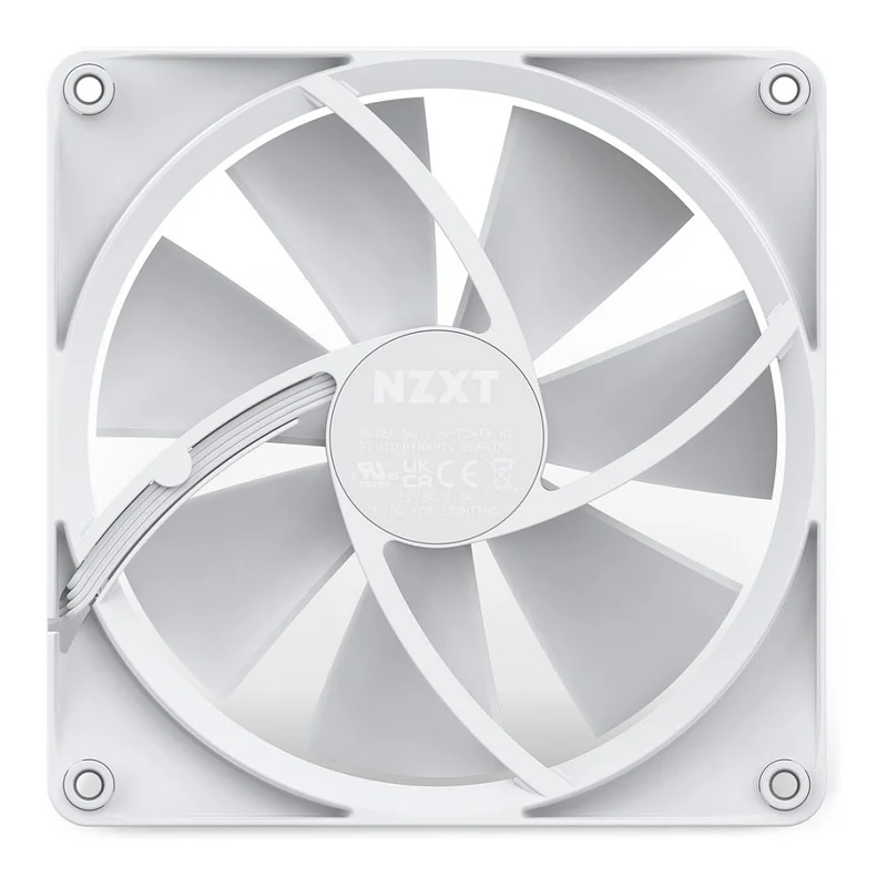 140mm NZXT F-Serie F140 RGB Lüfter White RF-R14SF-W1