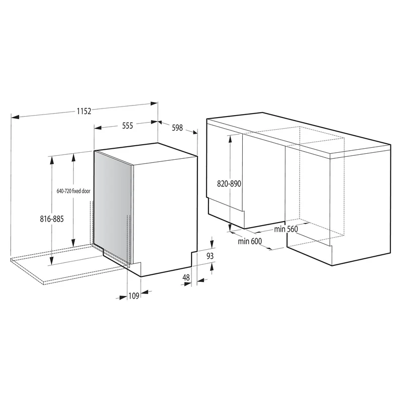 Gorenje GV642E90 EB-Geschirrspüler E 60cm vollint. 47dB 11L 6Prg Korb