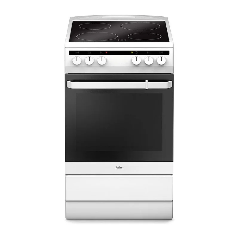 Amica SHC 11542 W ws Standherd 50 cm Glaskeramik-Kochfeld A 9 Heizarten