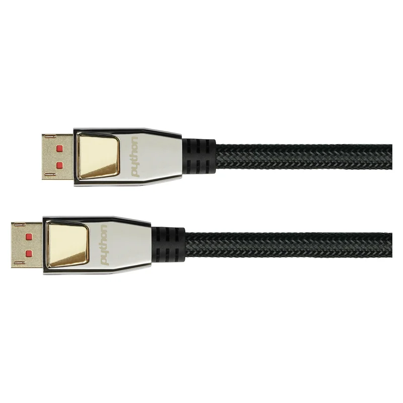 Python M0258 - DisplayPort Kabel DP 1.4 8Ka60 Hz aktiv schwarz 10 m - Kabel - Digital/Display/Video (GC-M0258)