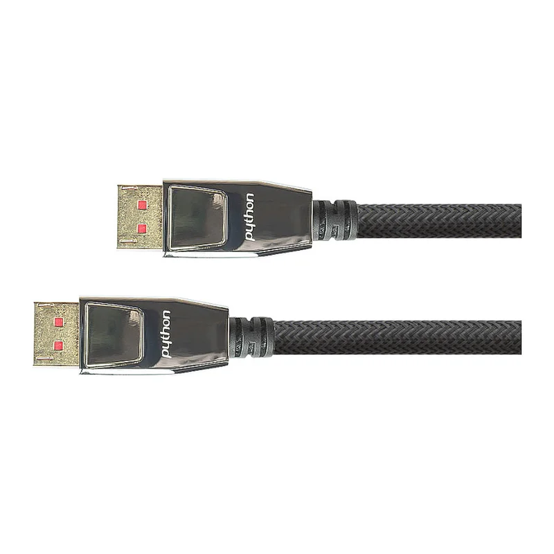 Python DisplayPort 1.4 Kabel 5m 8K UHD @ 60Hz vergoldet OFC St./St. schwarz