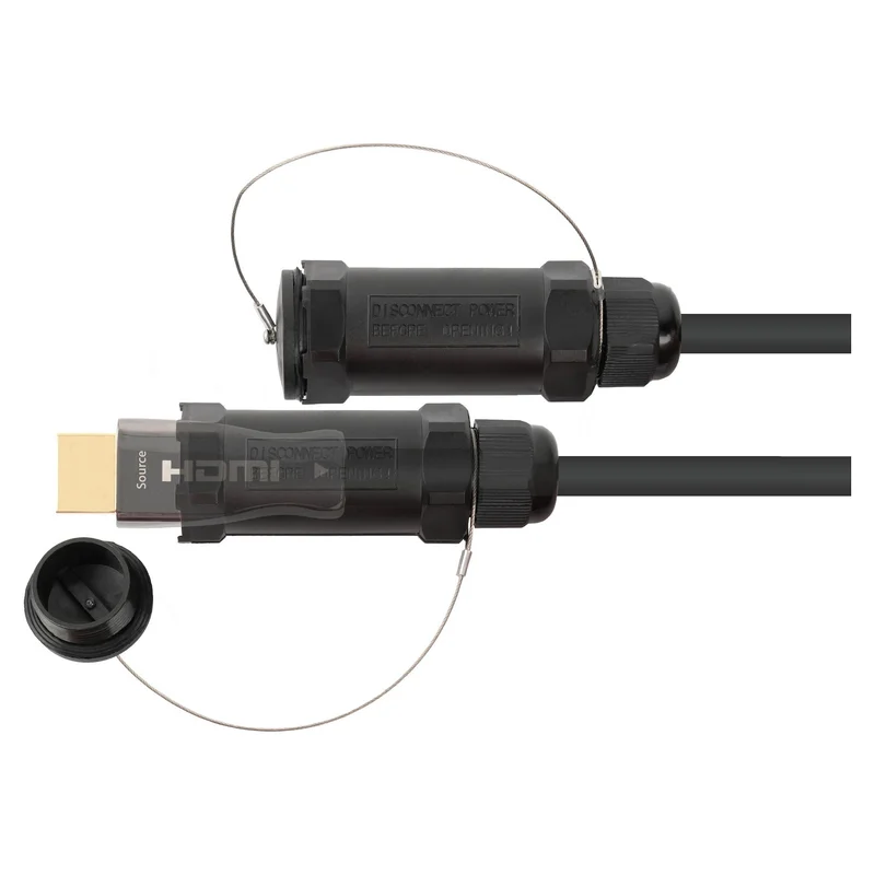Python AOC Hybrid High-Speed HDMI® 2.0b stahlarmiert 4K @60Hz schwarz 30m