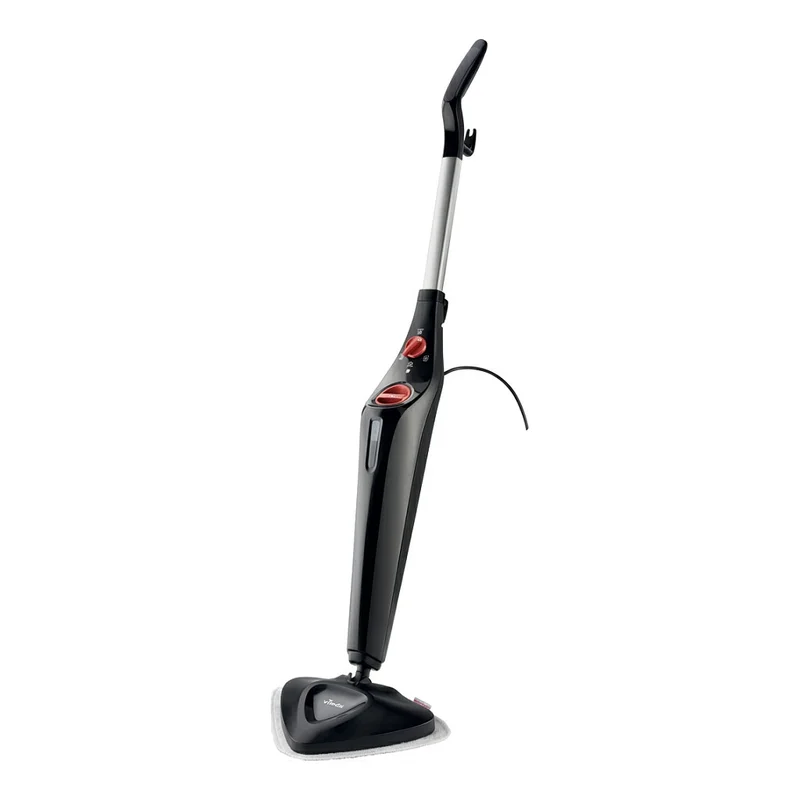 Dampfreiniger Steam Plus + PowerPad (schwarz/rot, 1.550 Watt)