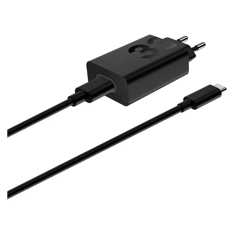 Motorola TurboPower Wall Charger 33W USB-C, 1m C-C cable, Black (PG38C06448)