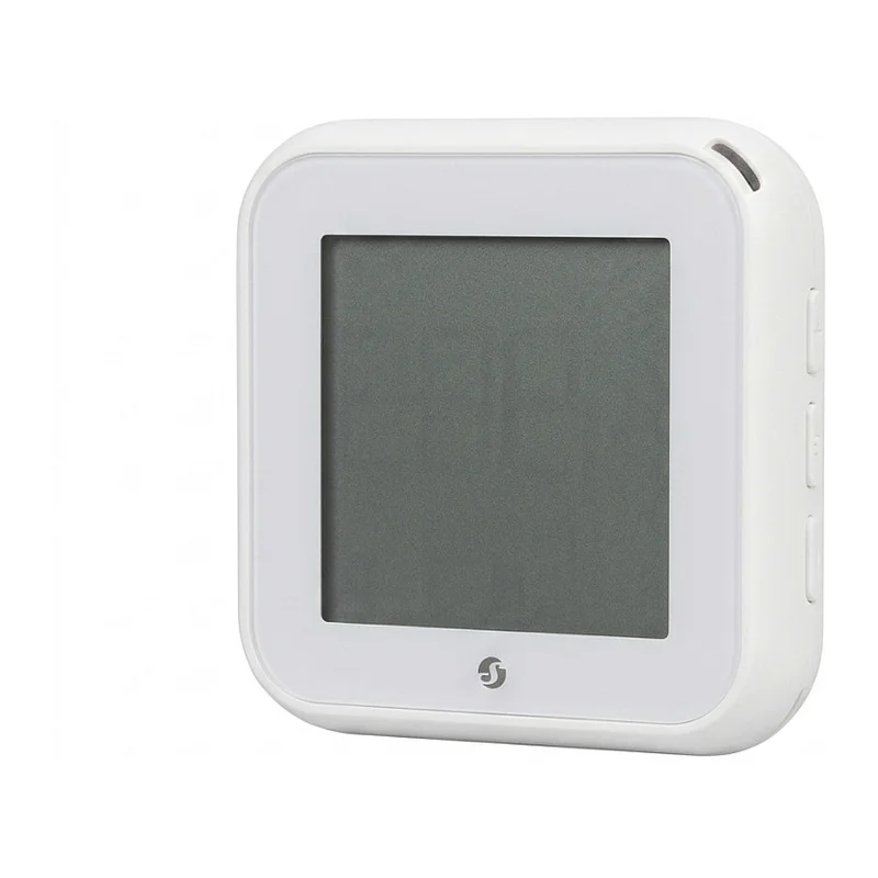 Shelly · Plug & Play · Blu ZB H&T Display White · Temperatur- & Feuchtigkeitssensor · E-Paper Display · Bluetooth · Zigbee · Weiß