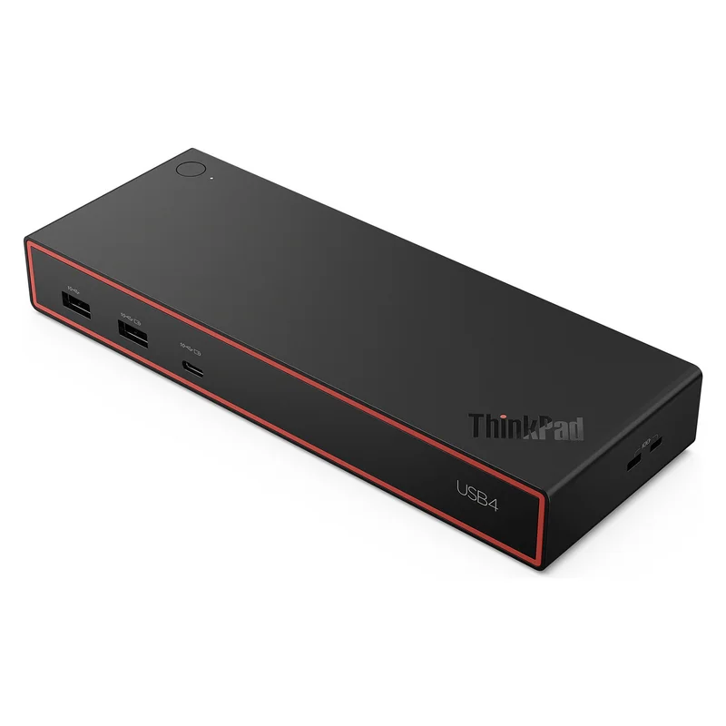 D Lenovo ThinkPad USB4 Dock 5000 - 8K/60Hz, 4K/144Hz, 2x DP, 1x HDMI, 4x USB-A (10Gbps) 2x USB-C, Gbit-LAN, 100W PD 3.1, 135W Netzteil