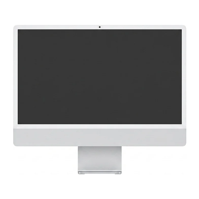 iMac Z1E2 59,62cm 23,5Zoll Standardglas M4 8C CPU/8C GPU/16C N.E. 16GB 512GB SSD Gbit Eth MM MaKey DE Silber