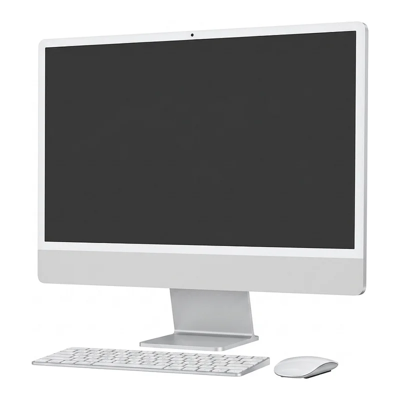 iMac Z1E2 59,62cm 23,5Zoll Standardglas M4 8C CPU/8C GPU/16C N.E. 16GB 512GB SSD Ohne Eth MM NumKey TID DE Silber