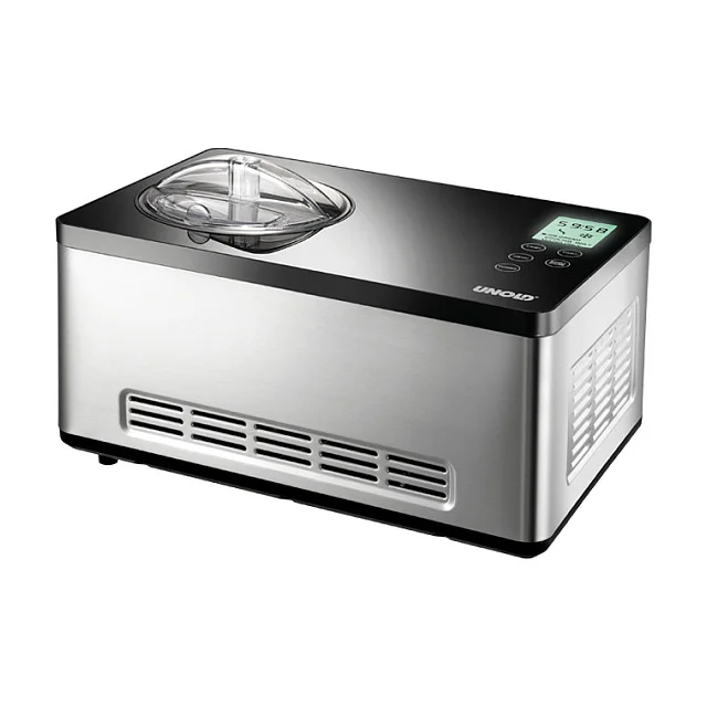 Eismaschine Gusto (edelstahl/schwarz, fr 2.000ml Eiscreme, 180 Watt Kompressor)