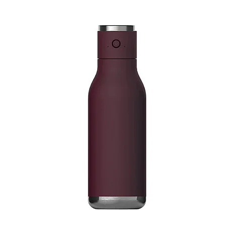 - Wireless Beat - isolierte Edelstahlflasche mit BT Lautsprecher rot