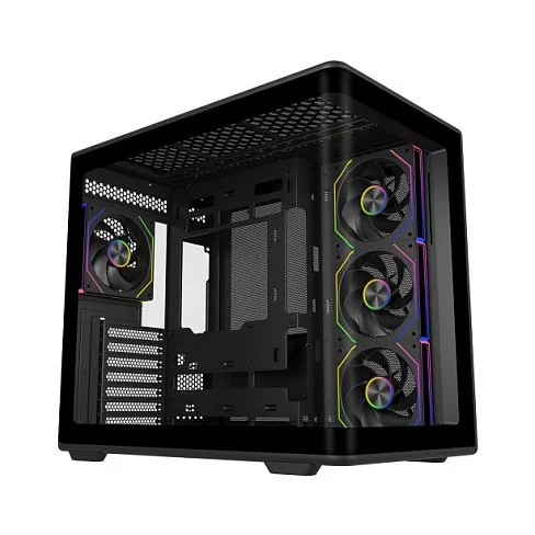 Midi Cooler Master Elite 600 ARGB (schwarz, Tempered Glass x 2)