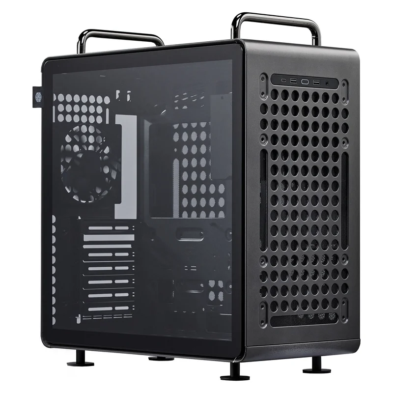 Midi Cooler Master Qube 540 Midi Tower ATX Gehäuse Glasfenster stardust iron