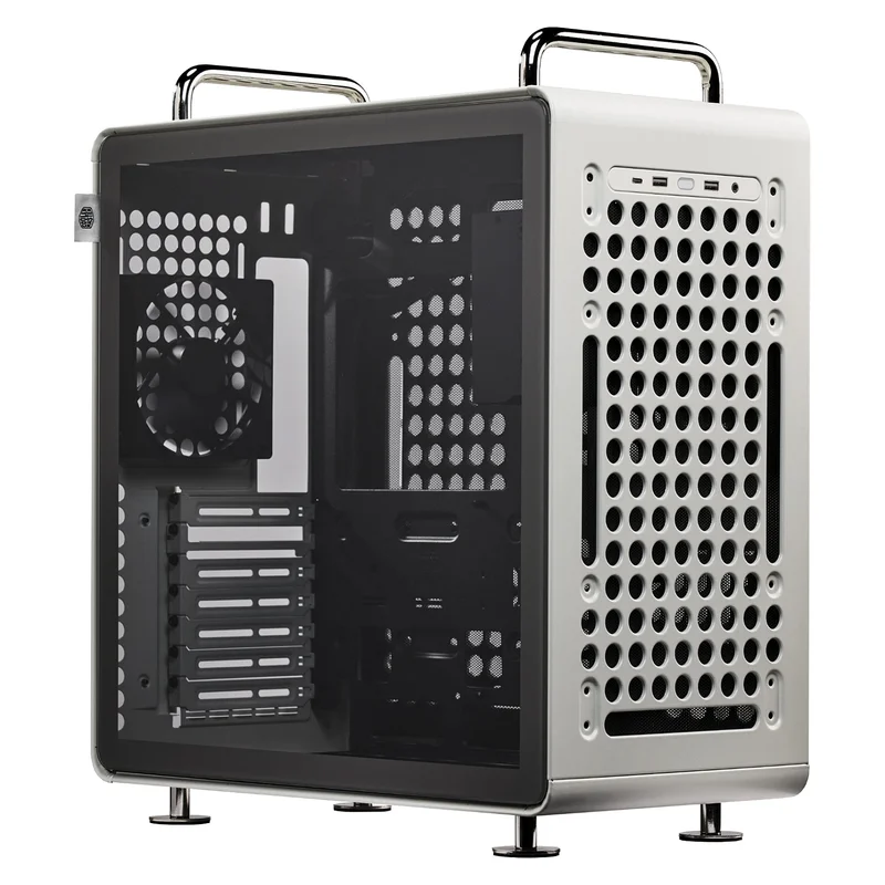 Midi Cooler Master Qube 540 Midi Tower ATX Gehäuse Glasfenster moonstone