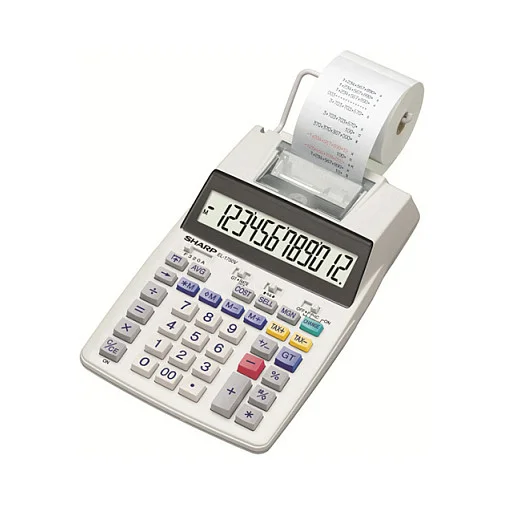 Sharp Tischrechner druckend EL-1750V lichtgrau